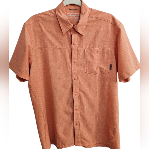 Eddie Bauer Other - Eddie Bauer Short Sleeve Orange Shirt, Medium